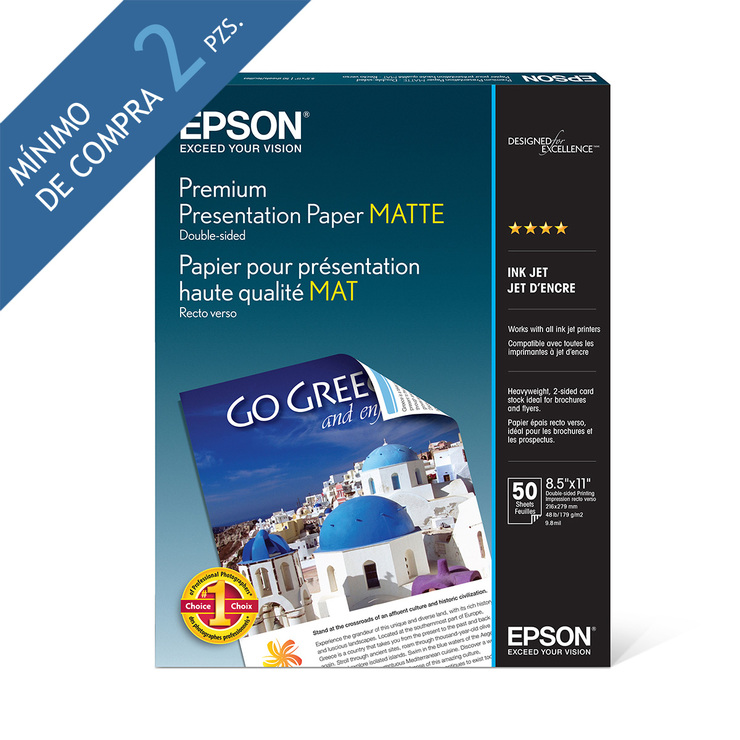 Epson papel carta mate doble cara