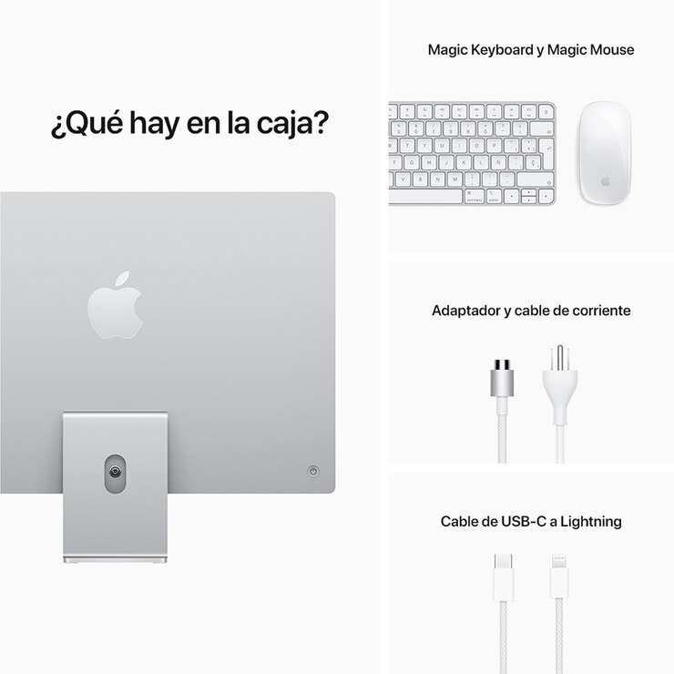 Apple iMac 24" Chip M1 256GB Retina 4.5K Plata — Imagen 4 de 4