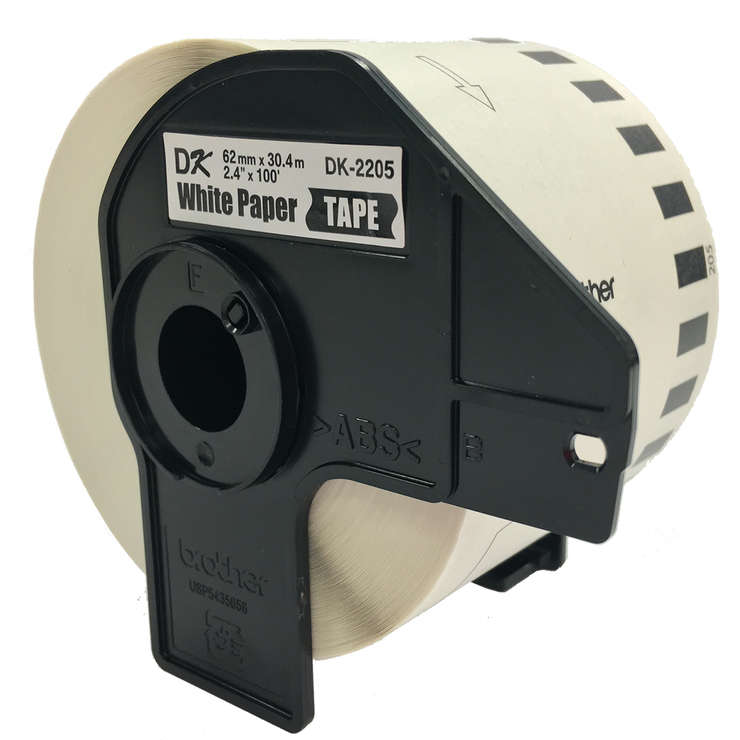 Brother Etiqueta de Longitus Continua Color Blanco de 62 mm x 30.4 m — Imagen 2 de 4