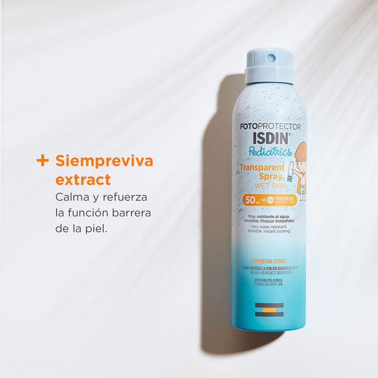 Isdin Fotoprotector FPS50 + Spray Wet Skin Pediátrico 250ml — Imagen 2 de 4