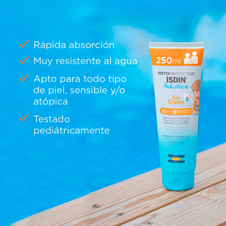 Isdin FotoprotectorFPS50 + Gel Crema Pediátrico 250ml — Imagen 2 de 4