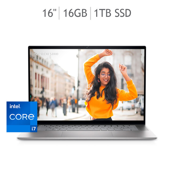 Dell Laptop Inspiron 16" 5620 12th Gen Intel® Core™ i7 — Imagen 1 de 4