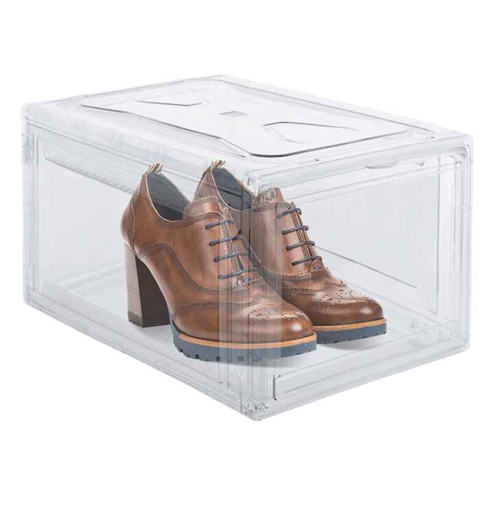 AG Box, Set de 4 Cajas de Zapatos Apilables Premium, Transparente — Imagen 3 de 4