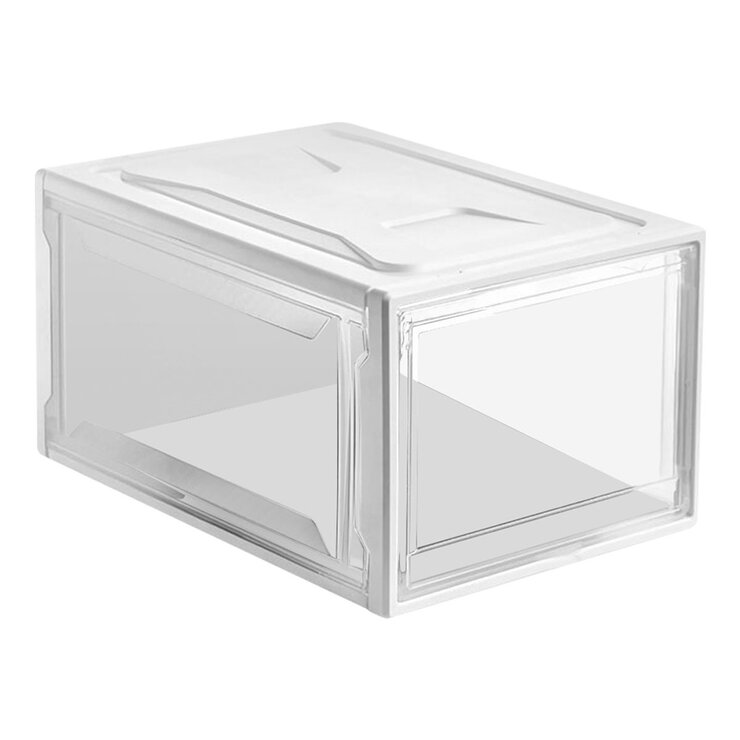 AG Box, Set de 4 Cajas de Zapatos Apilables Premium, Blanco — Imagen 2 de 4