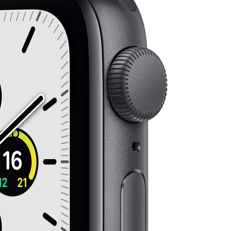 Apple Watch SE (GPS) Caja de aluminio gris espacial 40mm con correa deportiva color medianoche — Imagen 2 de 4