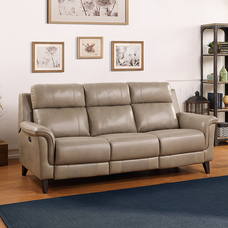 Northridge Sofá Reclinable De Piel Con Sistema Eléctrico — Imagen 1 de 4