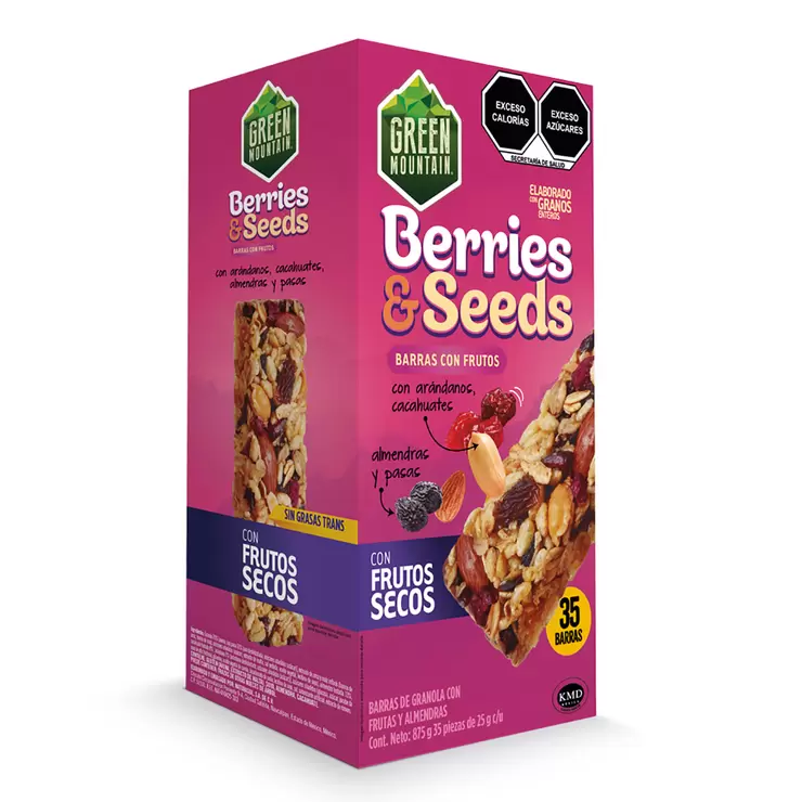 Green Mountain Barras con Frutos Secos y Almendras 35 pzas de 25 g — Imagen 1 de 4