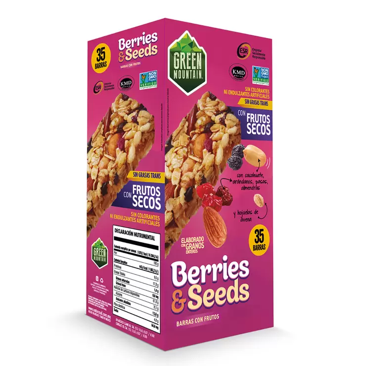 Green Mountain Barras con Frutos Secos y Almendras 35 pzas de 25 g — Imagen 2 de 4
