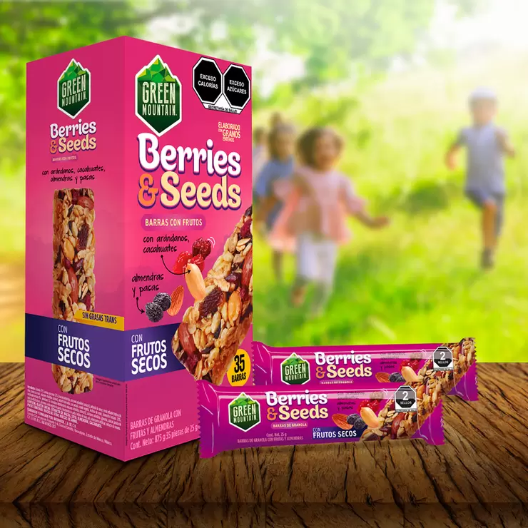 Green Mountain Barras con Frutos Secos y Almendras 35 pzas de 25 g — Imagen 4 de 4