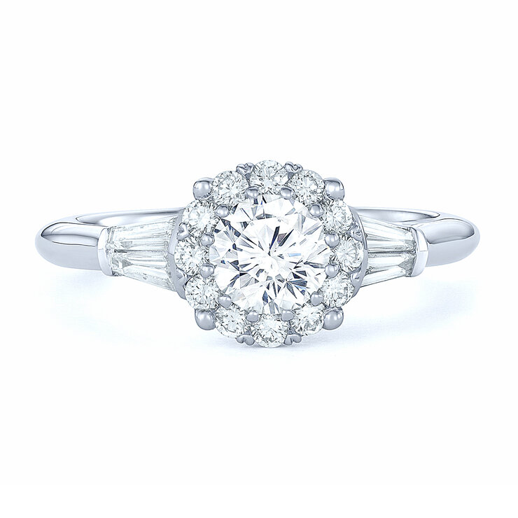 Anillo, 1.25cttw Diamantes, Platino — Imagen 2 de 3