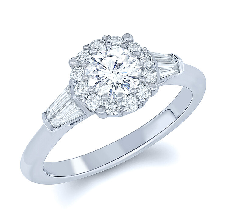 Anillo, 1.25cttw Diamantes, Platino — Imagen 3 de 3