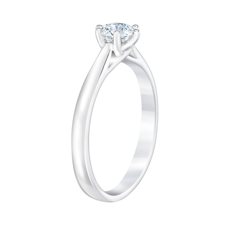 Anillo, 0.50ct Diamante Solitario, Platino, Redondo — Imagen 3 de 4