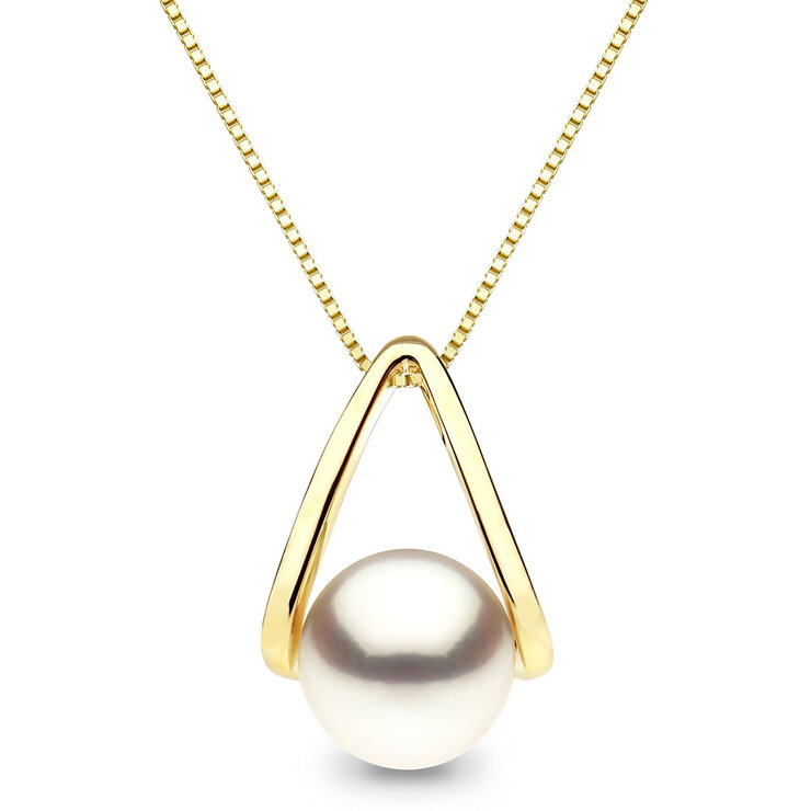 Collar de Perlas, Oro Amarillo de 14K — Imagen 1 de 4