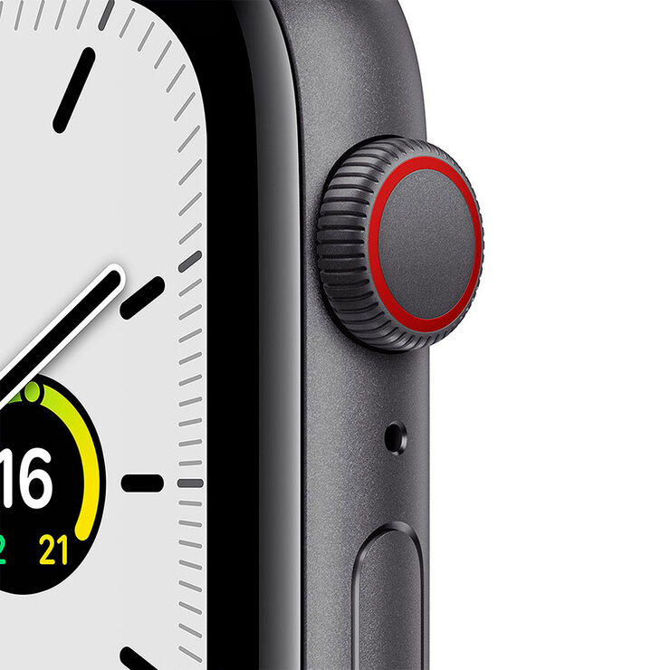 Apple Watch SE (GPS + Celular) Caja de Aluminio gris espacial 44 mm con correa deportiva en color medianoche  — Imagen 4 de 4