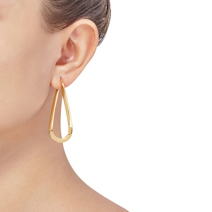 Aretes, Colgantes, Oro Italiano de 14kt — Imagen 3 de 3
