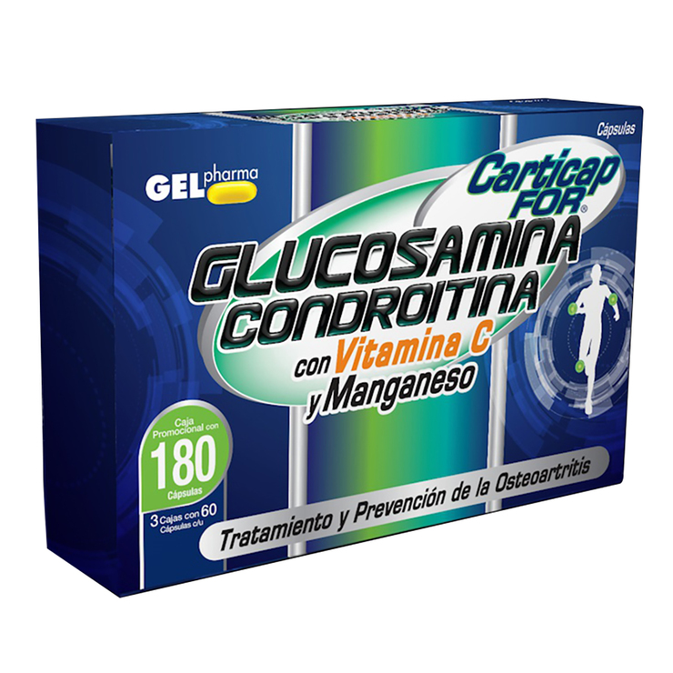 Carticap Glucosamina y condroitina 180 cápsulas — Imagen 3 de 3