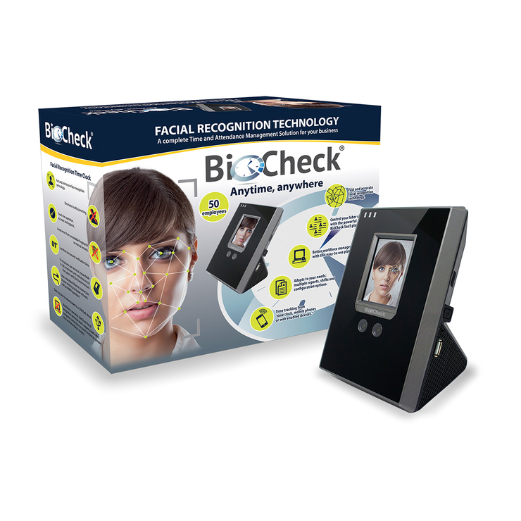 BioCheck reloj checador facial para 50 empleados — Imagen 1 de 3