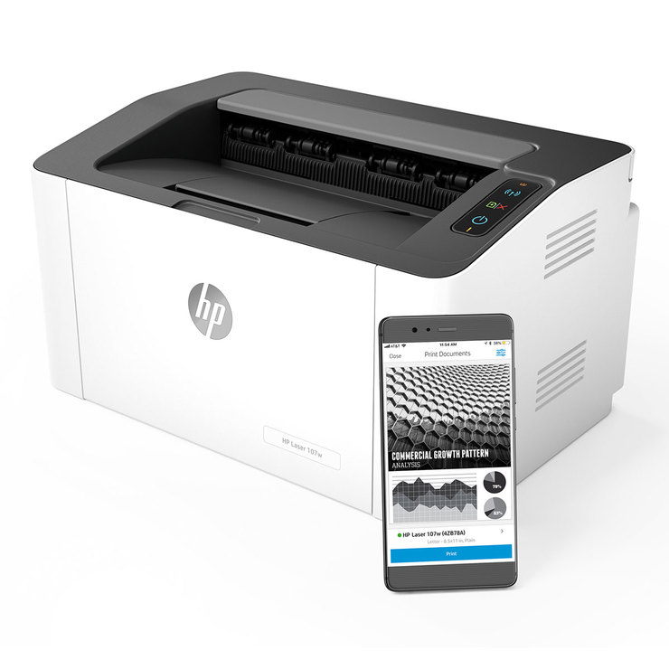 HP Impresora Láser 107w — Imagen 2 de 3