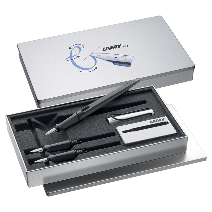 Lamy Set Pluma Fuente Negro Mate con Plumillas y Cartuchos