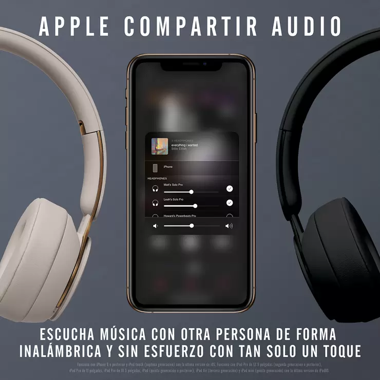 Beats Solo Pro con cancelación de ruido Gris — Imagen 2 de 4