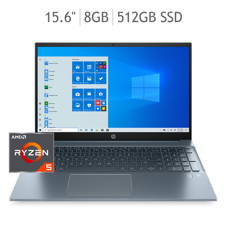 HP Pavilion Laptop 15.6" AMD Ryzen™ R5-4500H 8GB 512GB SSD 15-eh0002la — Imagen 1 de 4