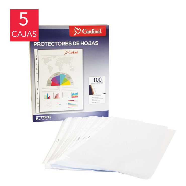 Cardinal Protectores de Hojas Tamaño Carta Antireflejante — Imagen 1 de 3
