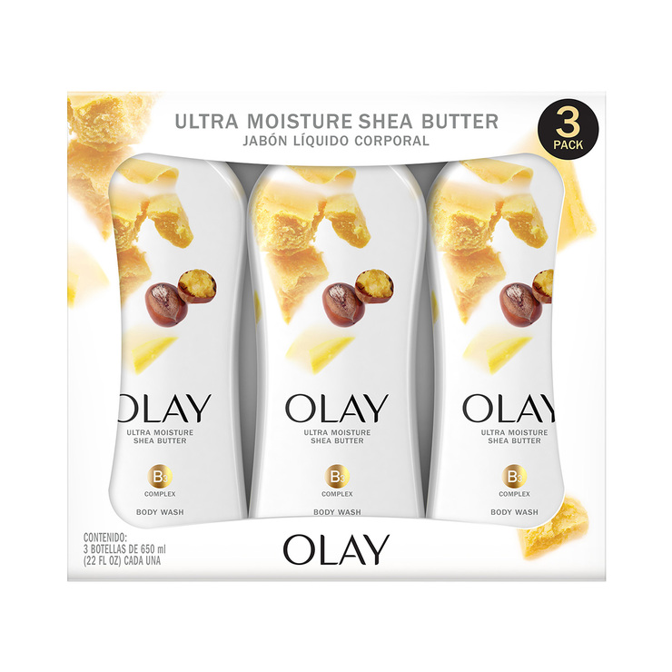 Olay Jabón Corporal Líquido 3 pzas de 650 ml — Imagen 1 de 4