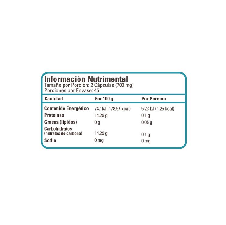 Organic Side Espirulina 90 Cápsulas — Imagen 2 de 2