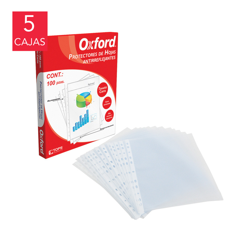 Oxford Protectores de Hojas Tamaño Carta — Imagen 1 de 3