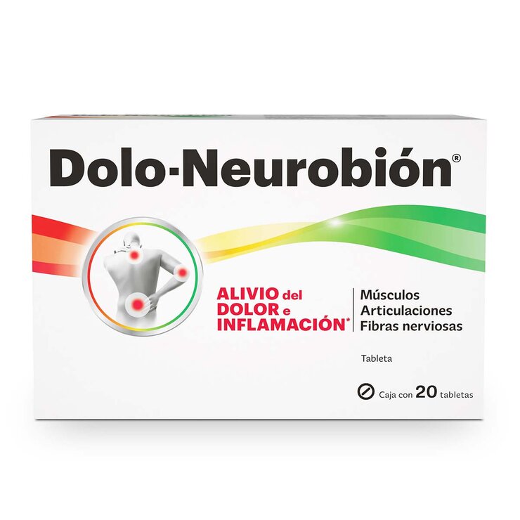 Dolo Neurobión 50mg 2 pzas de 20 Tabletas — Imagen 1 de 4