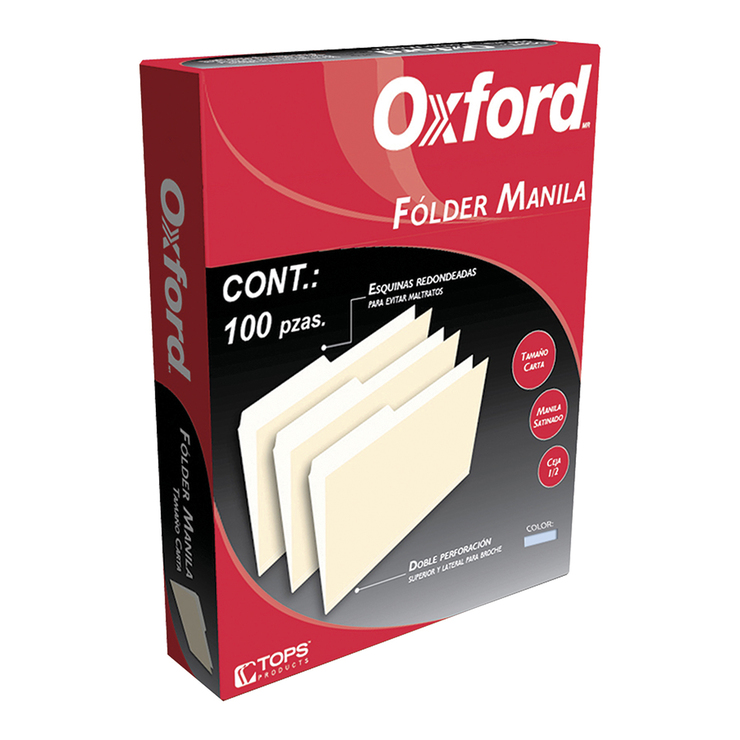 Oxford folder tamaño carta color azul — Imagen 3 de 3