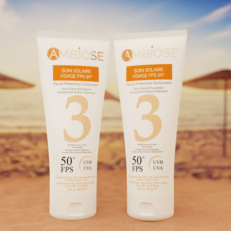 2 Protectores Solares Faciales  FPS 50+  Ambiose  — Imagen 3 de 3