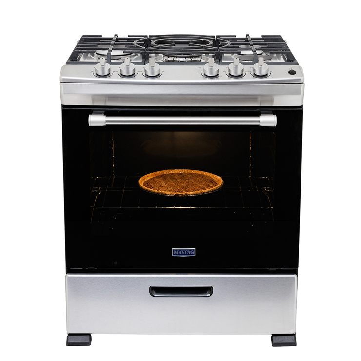 Estufa de piso de 30" 5 quemadores de gas Maytag — Imagen 3 de 4