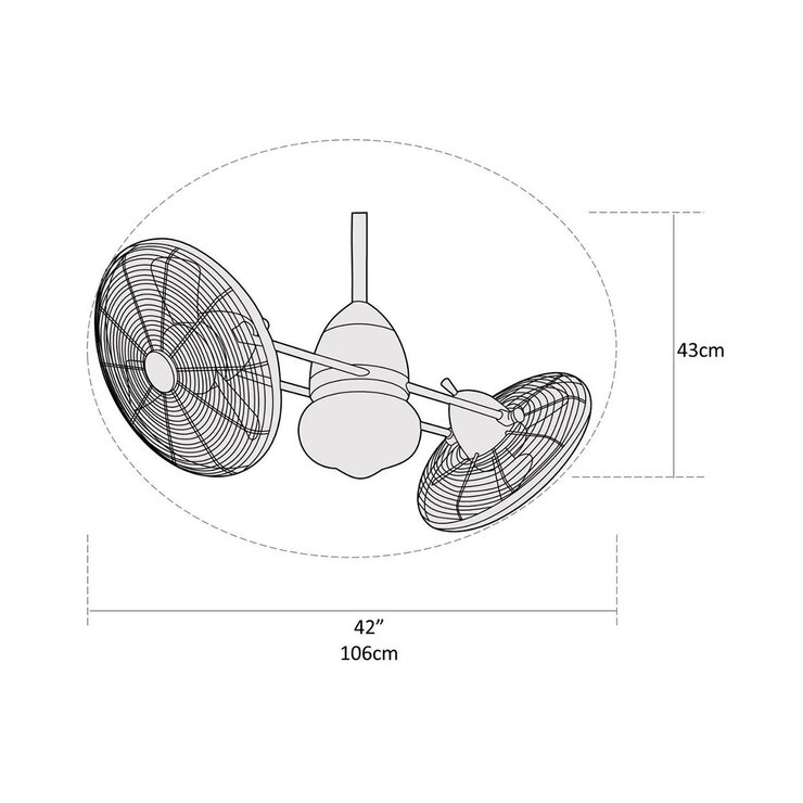 Minka Aire, Ventilador Gyro — Imagen 3 de 4