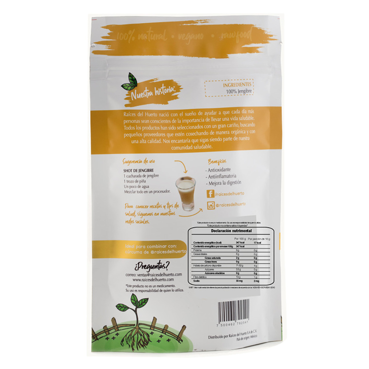  Raíces del Huerto Kit Superfood Camu-Camu, Jengibre y Cúrcuma 320 g — Imagen 3 de 4