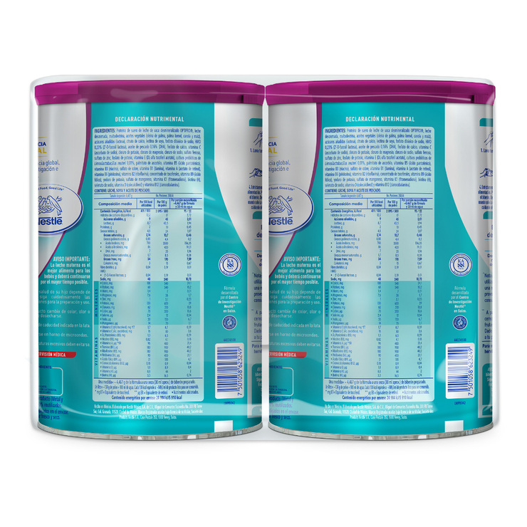 Nestle NAN Optipro 2 fórmula para bebé 2 pzas de 1.2 kg — Imagen 2 de 4