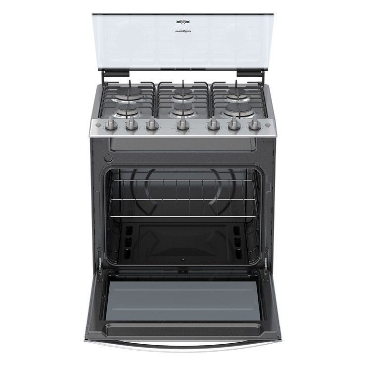 Estufa de piso Whirlpool de 30" con capelo — Imagen 3 de 4