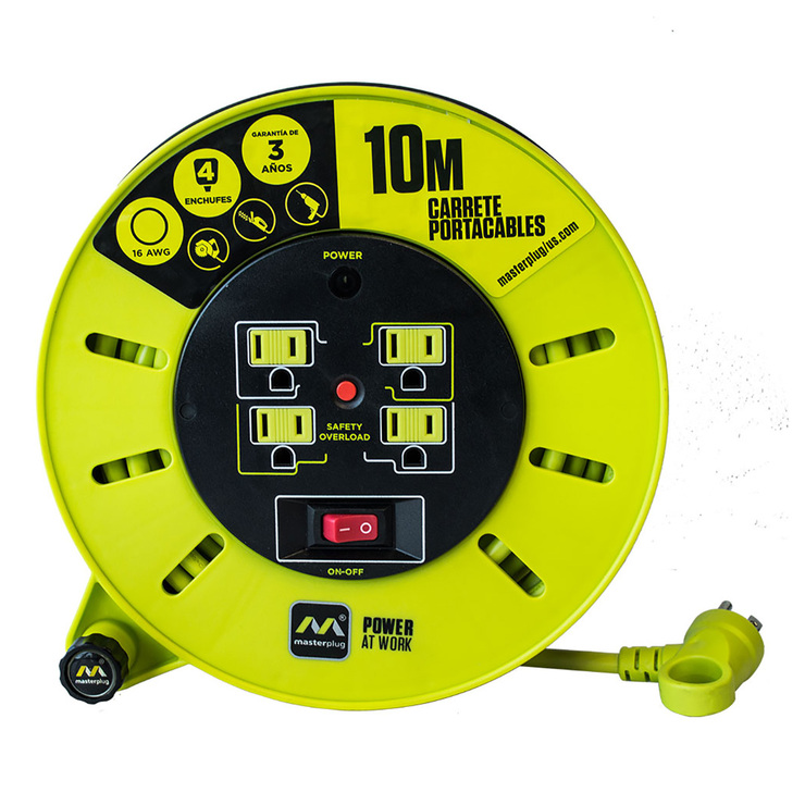 MasterPlug, Extensión Eléctrica de Cassette de 10M - Calibre 16 — Imagen 2 de 3