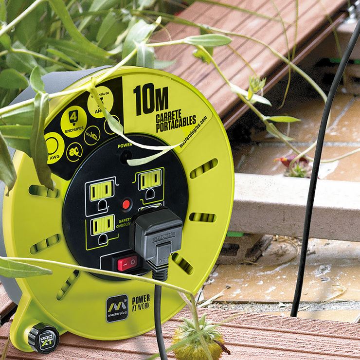 MasterPlug, Extensión Eléctrica de Cassette de 10M - Calibre 16 — Imagen 3 de 3