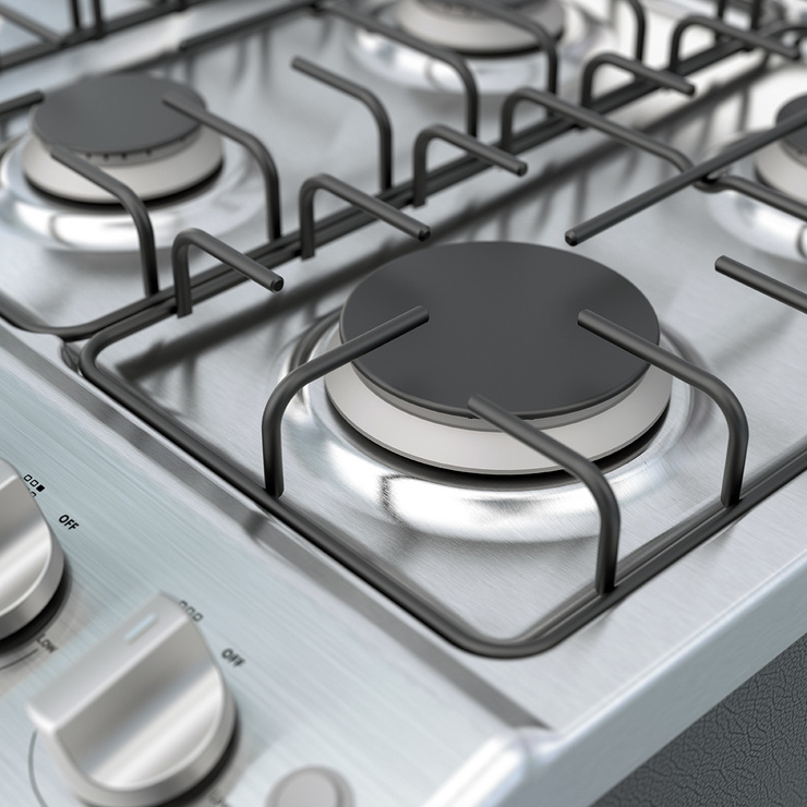 Estufa de piso Whirlpool de 30" con capelo — Imagen 4 de 4