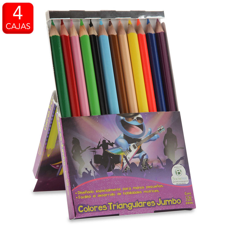 Vividel estuche de lápices de colores triangulares jumbo — Imagen 1 de 3