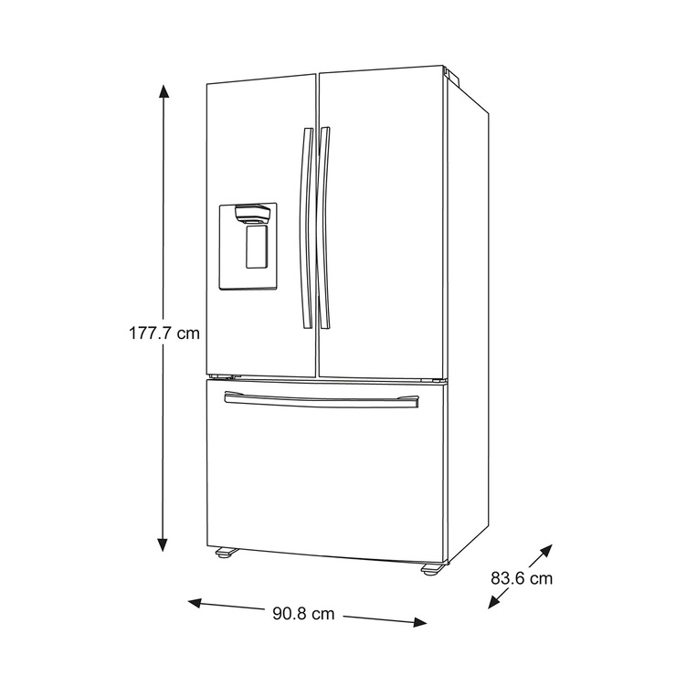 Refrigerador 27´ French Door Samsung — Imagen 3 de 4