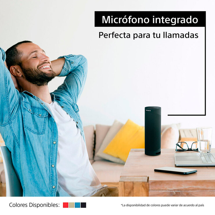Sony SRS-XB23 Bocina portátil inalámbrica con EXTRA BASS™ Negro — Imagen 4 de 4