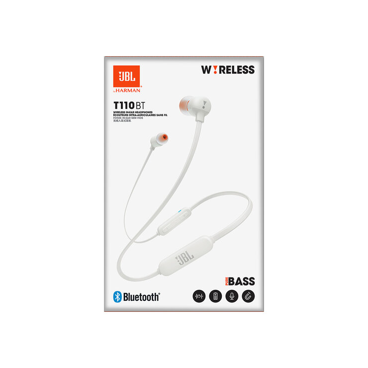 JBL Tune 110BT Audífonos Bluetooth Blanco — Imagen 2 de 4