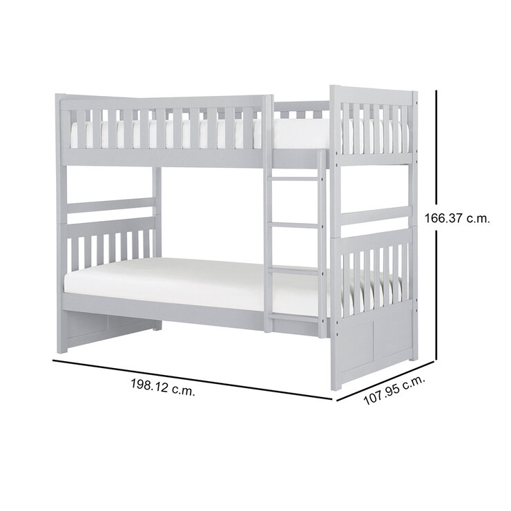 Homelegance, Orion Litera Individual Color Gris — Imagen 2 de 3