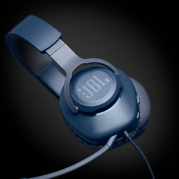 JBL Quantum 100 Audífonos Gaming Azul — Imagen 2 de 3