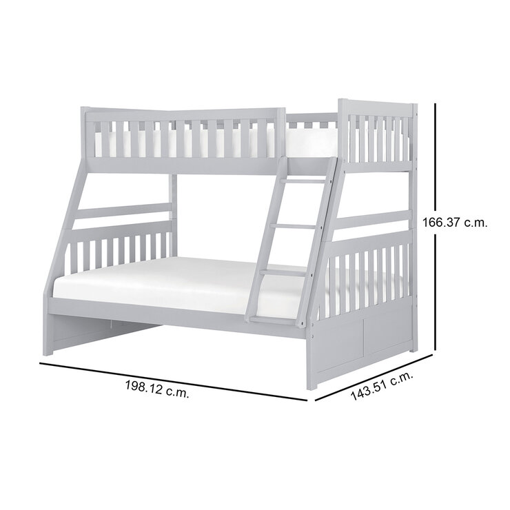 Homelegance, Orion, Litera Individual y Matrimonial Color Gris — Imagen 4 de 4