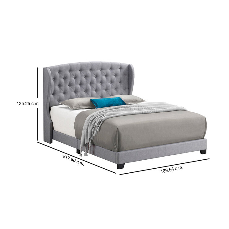 Coaster, Monaco, Cama Queen Color Gris  — Imagen 3 de 3
