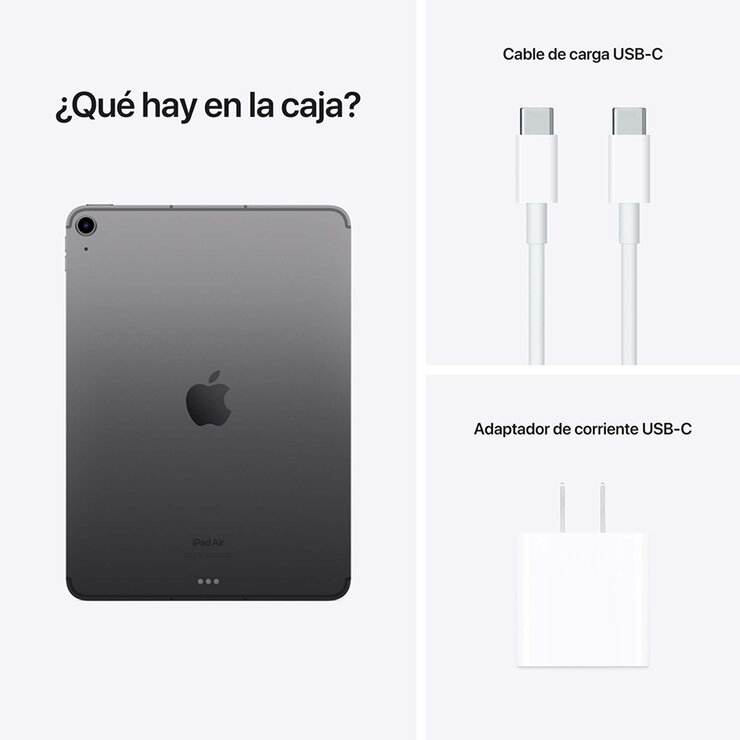 Apple iPad Air 10.9" Wi-Fi + Celular 64GB Gris Espacial — Imagen 3 de 4