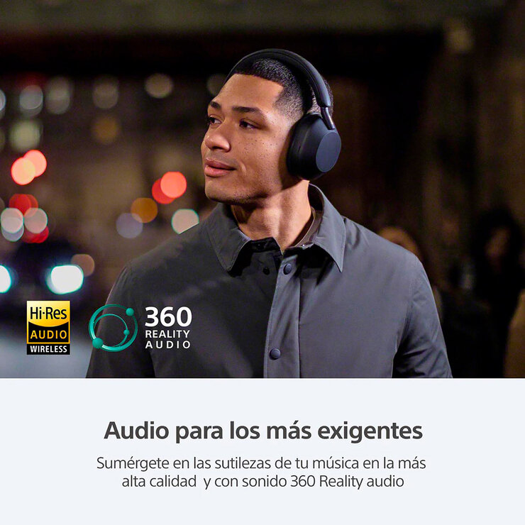 Sony WH-1000XM5 Audífonos inalámbricos con Cancelación de Ruido, Negro — Imagen 4 de 4
